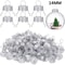 Round Christmas Ball Ornament Caps Set 50 Pieces Metal DIY Home Decoration 6