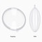Transparent Flat Ball Plastic Clear Baubles Candy Gifts Box Home Decor For Wedding Christmas 4
