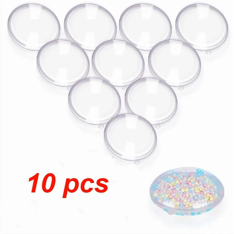 Transparent Flat Ball Plastic Clear Baubles Candy Gifts Box Home Decor For Wedding Christmas 6
