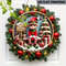 Charming Christmas Elf Wooden Sign Round Holiday Home Party Decoration 3