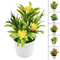Artificial Flowers Plant Pot Fake Plastic Flowers Home Office Decoration 0