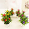 Artificial Flowers Plant Pot Fake Plastic Flowers Home Office Decoration 3