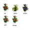 Artificial Flowers Plant Pot Fake Plastic Flowers Home Office Decoration 5