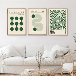 bauhaus poster set modern abstract geometric wall decoration