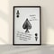 Modern Vintage Poker Ace Of Spades Canvas Wall Art Home Decoration 0