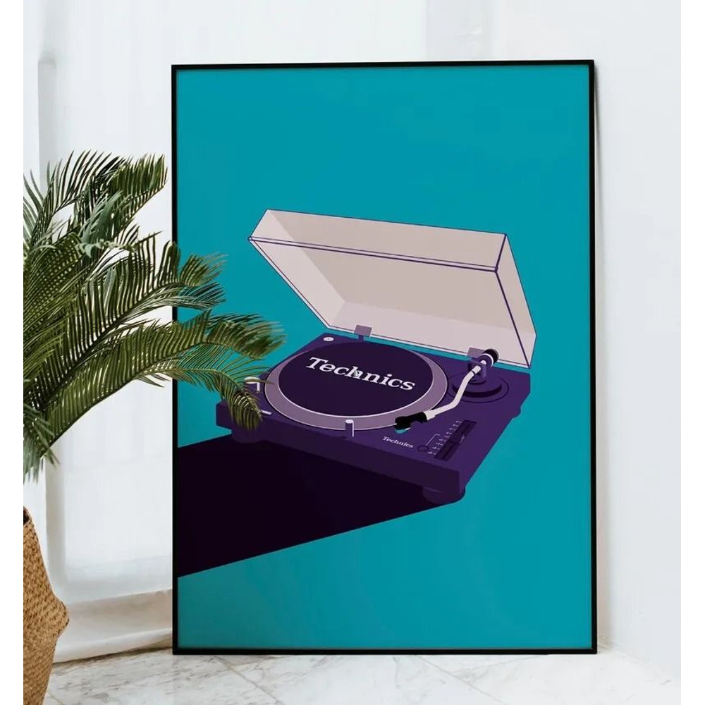 Pop Art Retro 80s Cassette Tape Music Canvas Vintage Wall Decoration 2