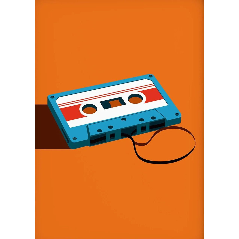 Pop Art Retro 80s Cassette Tape Music Canvas Vintage Wall Decoration 6