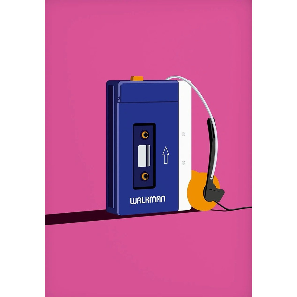 Pop Art Retro 80s Cassette Tape Music Canvas Vintage Wall Decoration 8