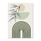 Boho Sage Green Plants Abstract Geometric Wall Art Canvas Decoration 4