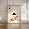 Spades Printed Playing Card Retro Art Canvas Wall Decoration 6