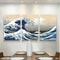 Japanese Style Canvas Print Poster Set Waves Of Kanagawa Wall Art 0