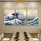 Japanese Style Canvas Print Poster Set Waves Of Kanagawa Wall Art 2