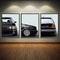 VW Golf GTI SuperCar Posters Canvas Wall Art 0