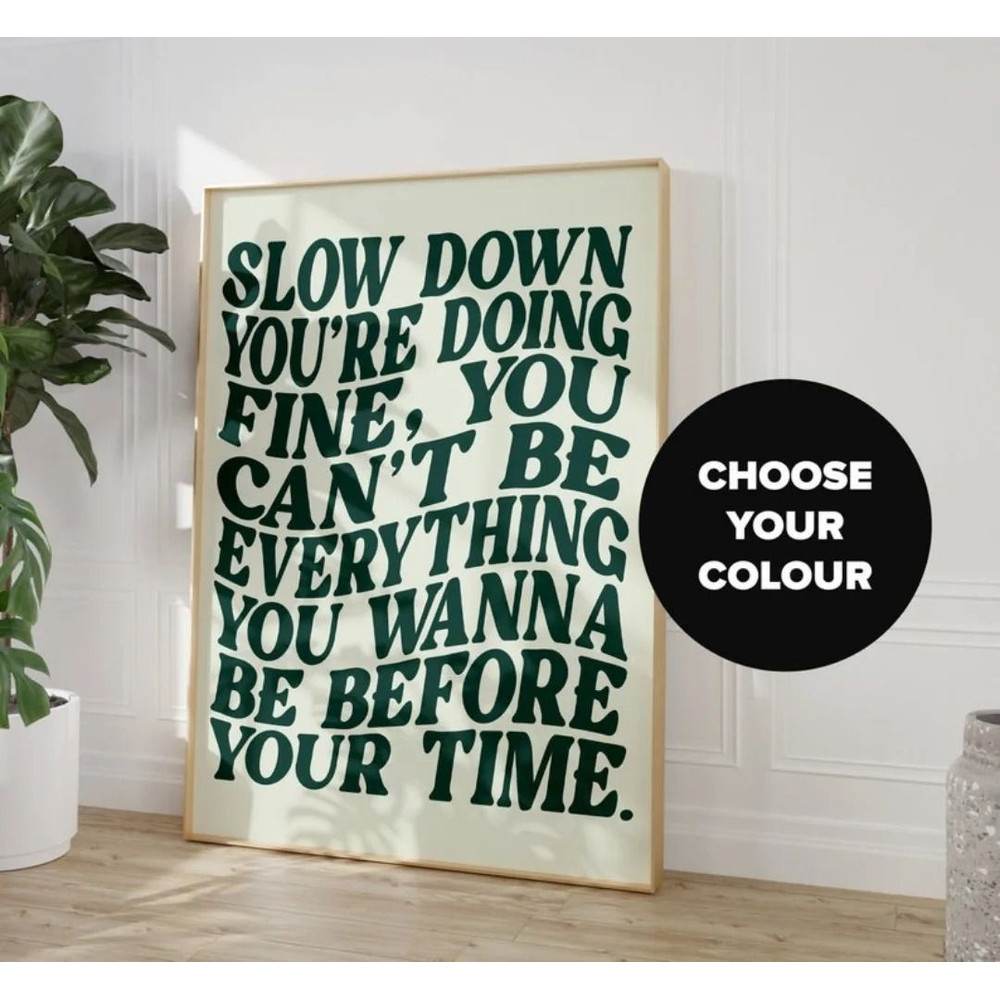 Song Lyrics Music Wall Art Canvas Retro Disco Pop 70s Poster 0