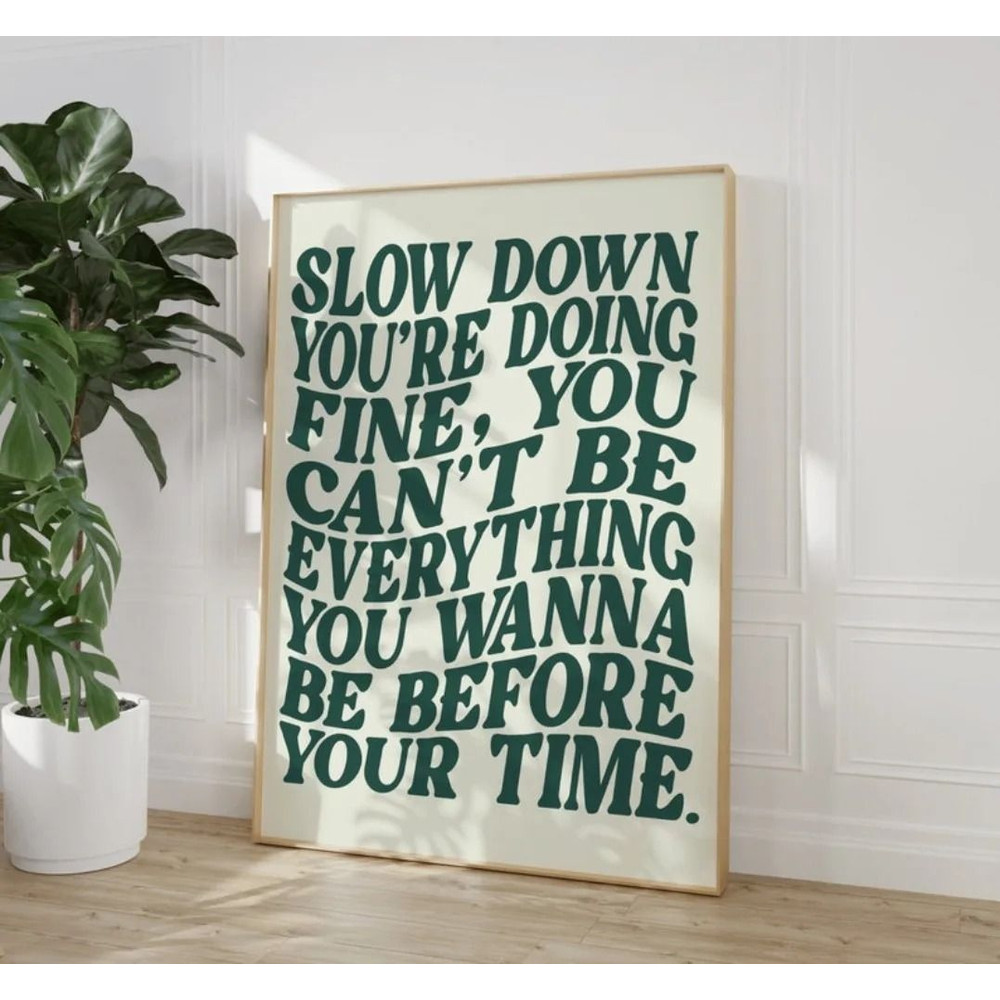 Song Lyrics Music Wall Art Canvas Retro Disco Pop 70s Poster 1
