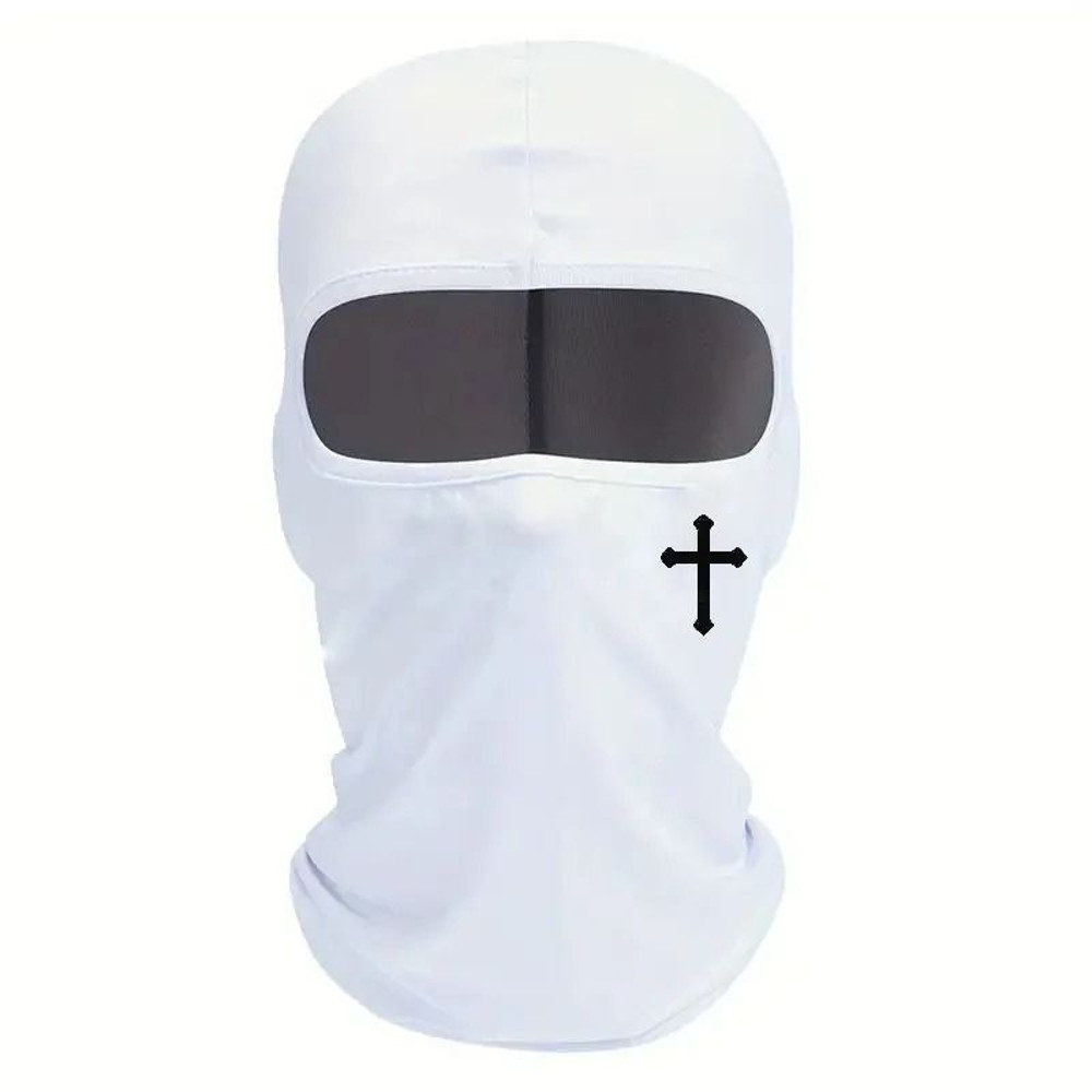 Breathable Black Cross Balaclava Face Mask For Outdoor Sports 8
