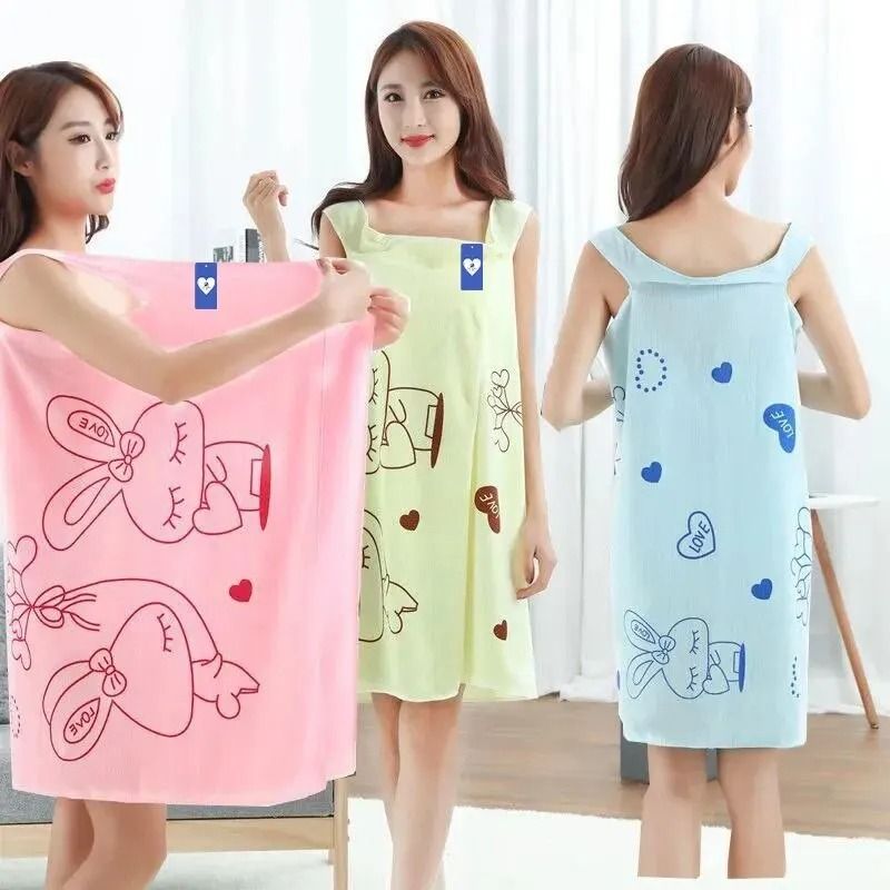 Wearable Bath Towel Thickened Absorbent Sauna Skirt For Women 0