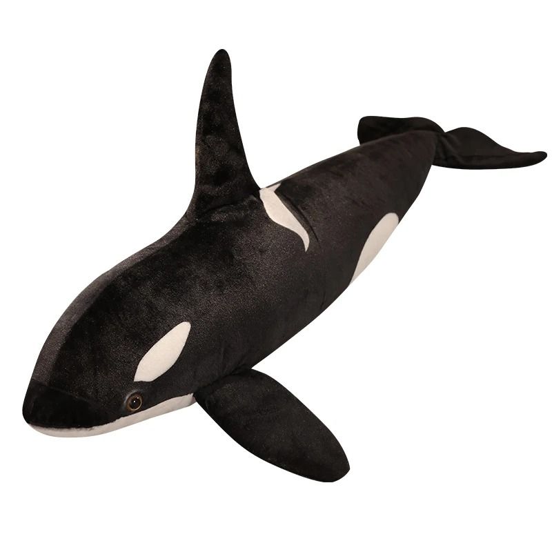 Lifelike Orca Whale Plush Toy Soft Stuffed Sea Animal 6