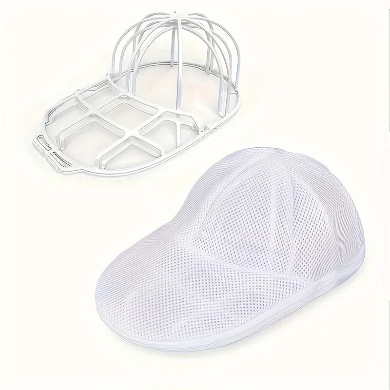 Hat Cleaner Cage With Mesh Bag For Washing Machine Baseball Cap Protector 2
