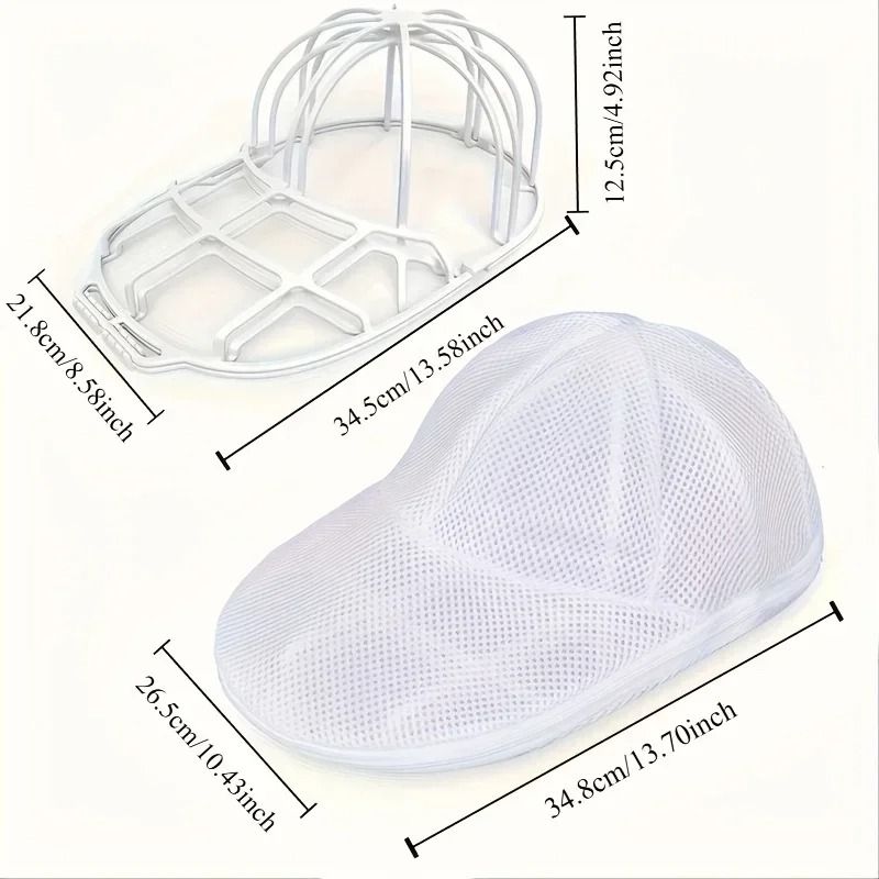 Hat Cleaner Cage With Mesh Bag For Washing Machine Baseball Cap Protector 3