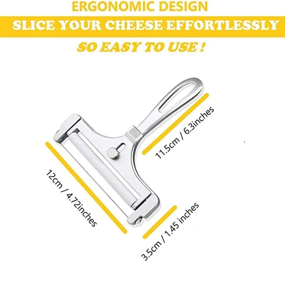 Adjustable Cheese Slicer With Wire For Cutting Soft And Semi Hard Cheeses 3