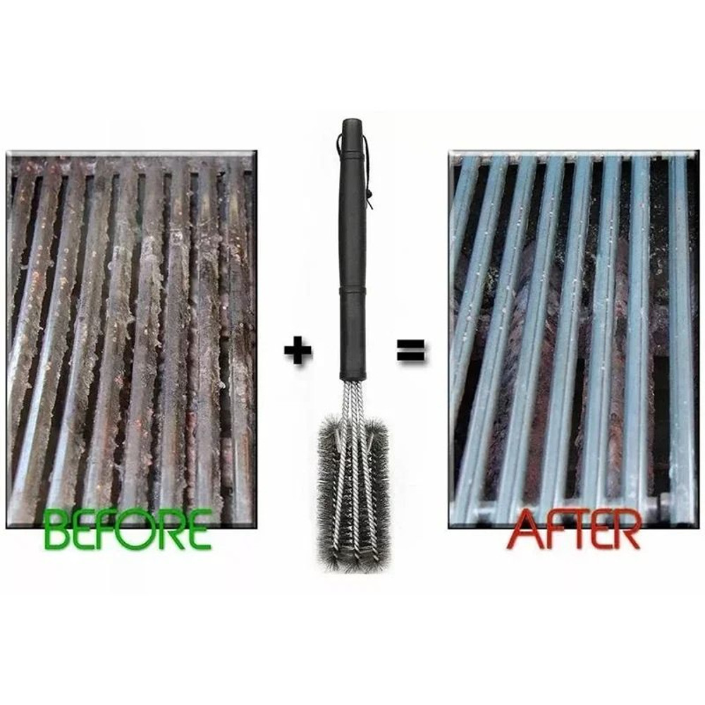 Stainless Steel BBQ Grill Cleaning Brush For Barbecue Grates And Outdoor Grills 3