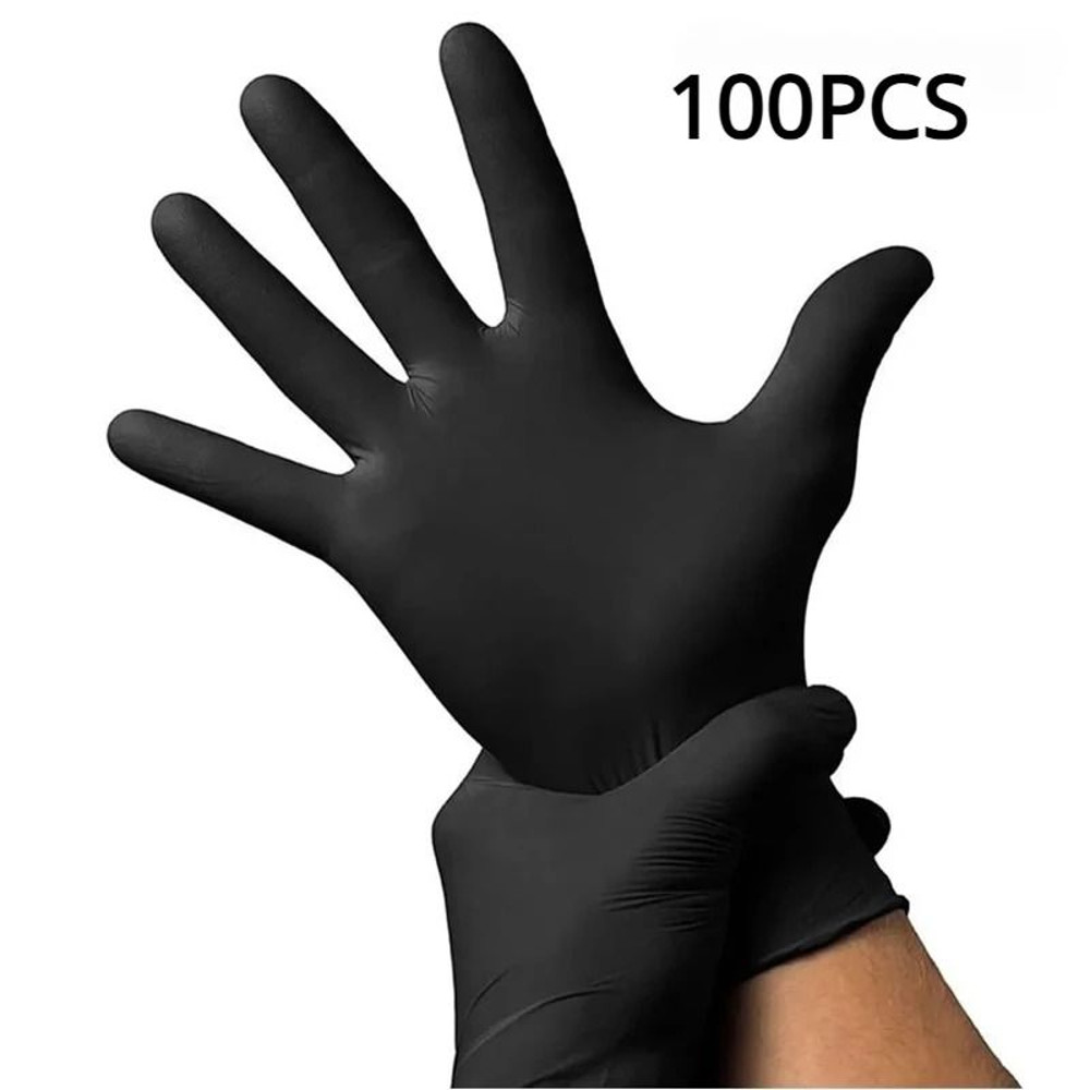 Black Nitrile Disposable Gloves For Cleaning Hairdressing And Daily Protection 6