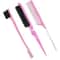 Three Piece Styling Comb Set With Edge Brush And Tail Comb For Salon Hair And Wig Styling 8