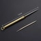 Titanium And Brass Portable Toothpick With Fruit Fork For Camping And Everyday Use 2