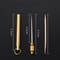 Titanium And Brass Portable Toothpick With Fruit Fork For Camping And Everyday Use 5