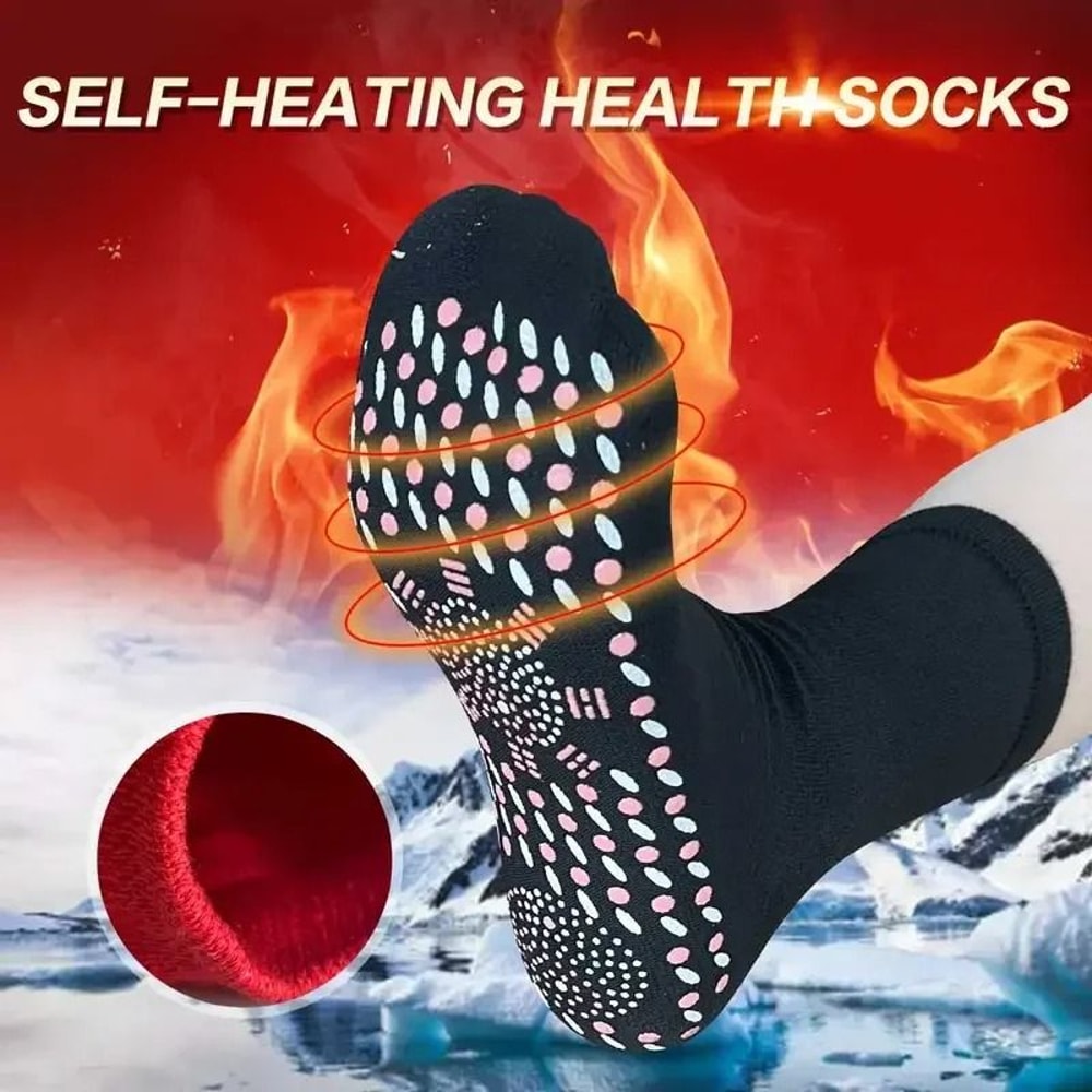 Self Heating Magnetic Therapy Socks For Winter Comfort And Fatigue Relief 1