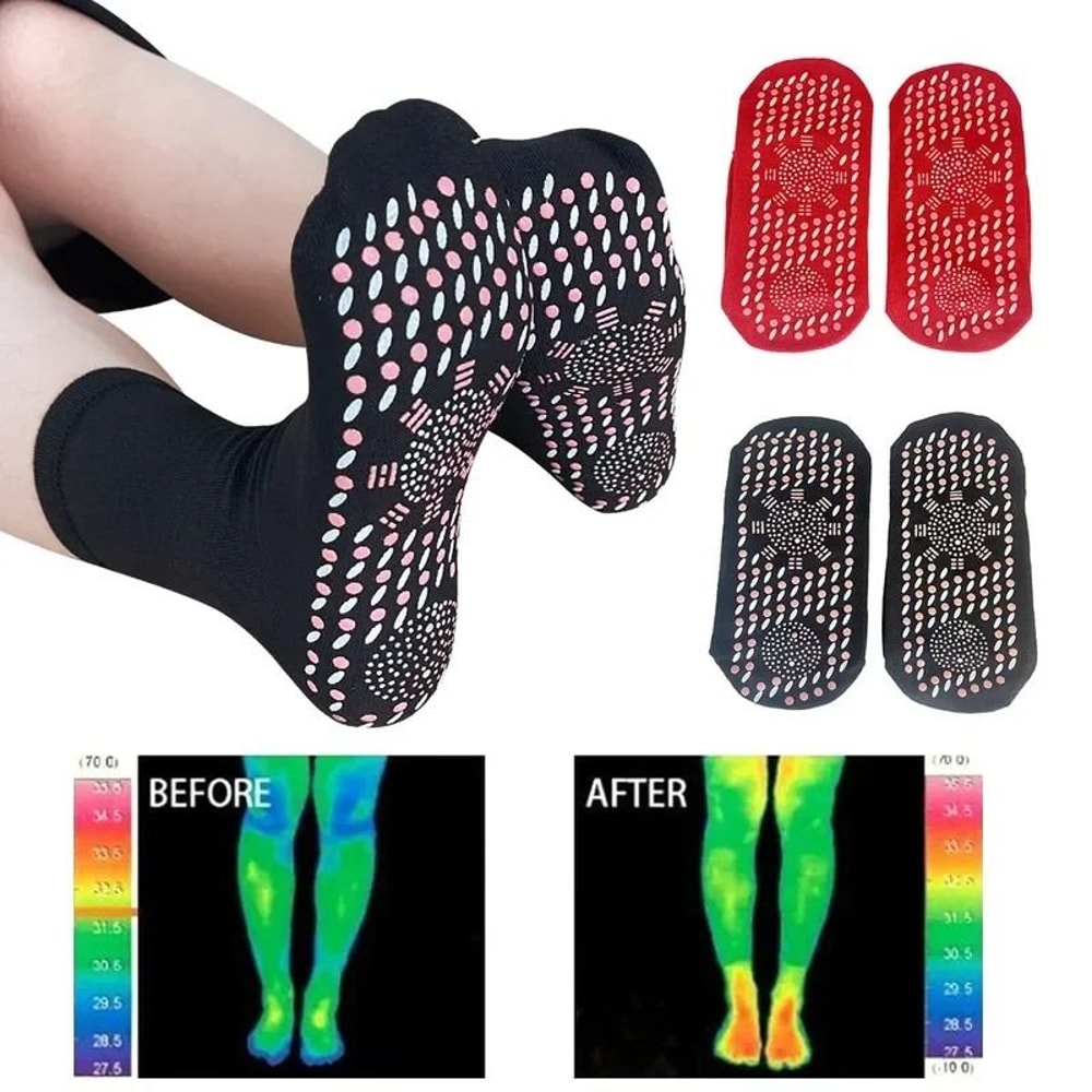 Self Heating Magnetic Therapy Socks For Winter Comfort And Fatigue Relief 2