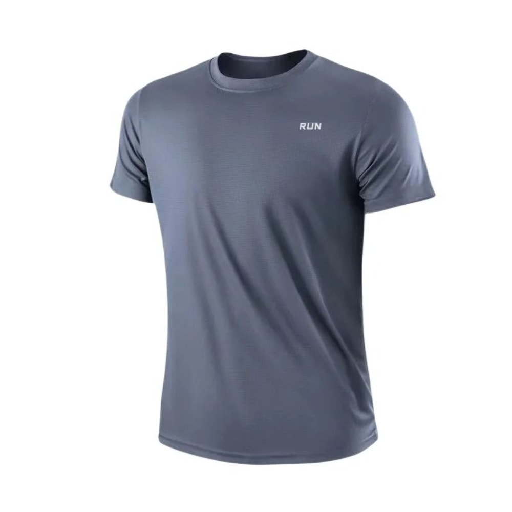 Mens Quick Dry Moisture Wicking Short Sleeve Training T Shirt For Gym And Running 6