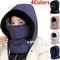 Cold Weather Thermal 3 In 1 Scarf Winter Windproof Hood Hat With Plush Neck Warmer 1