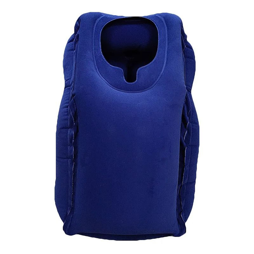 Inflatable Travel Pillow With Chin And Head Support For Airplane Car And Office 8