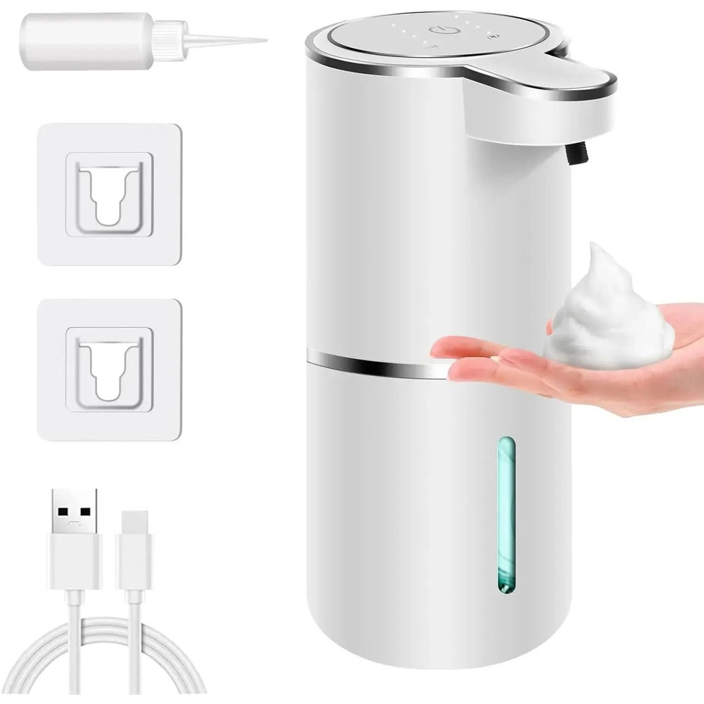 Automatic Soap Dispenser Touchless Foaming Dispenser 380ml USB Rechargeable Electric Foam Dispenser 0
