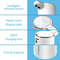Automatic Soap Dispenser Touchless Foaming Dispenser 380ml USB Rechargeable Electric Foam Dispenser 2