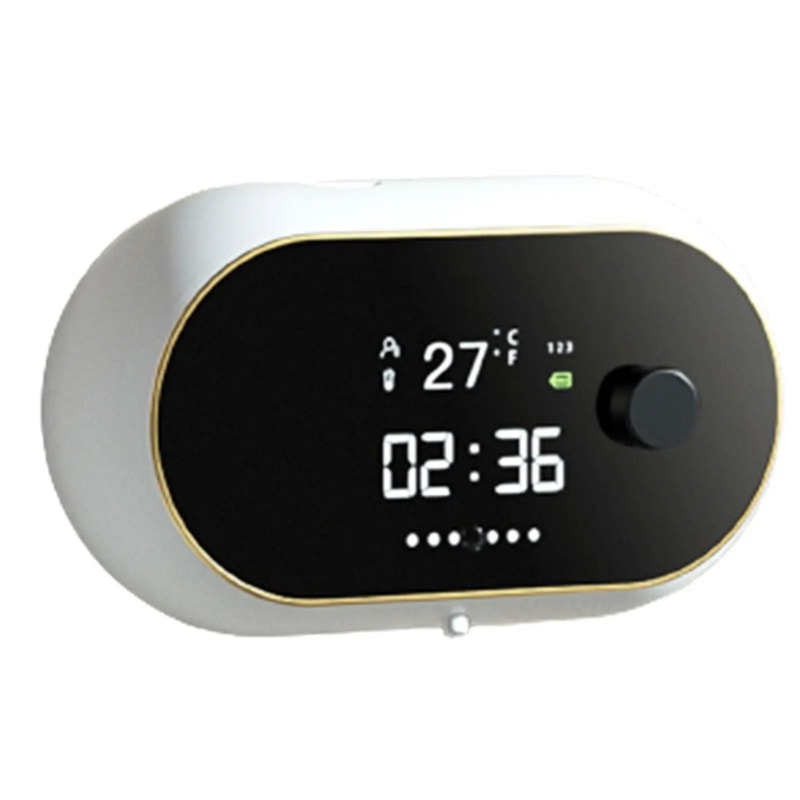 Automatic Soap Dispenser USB Charging Infrared Sensor With LED Temperature Display Wall Mount Foam 6