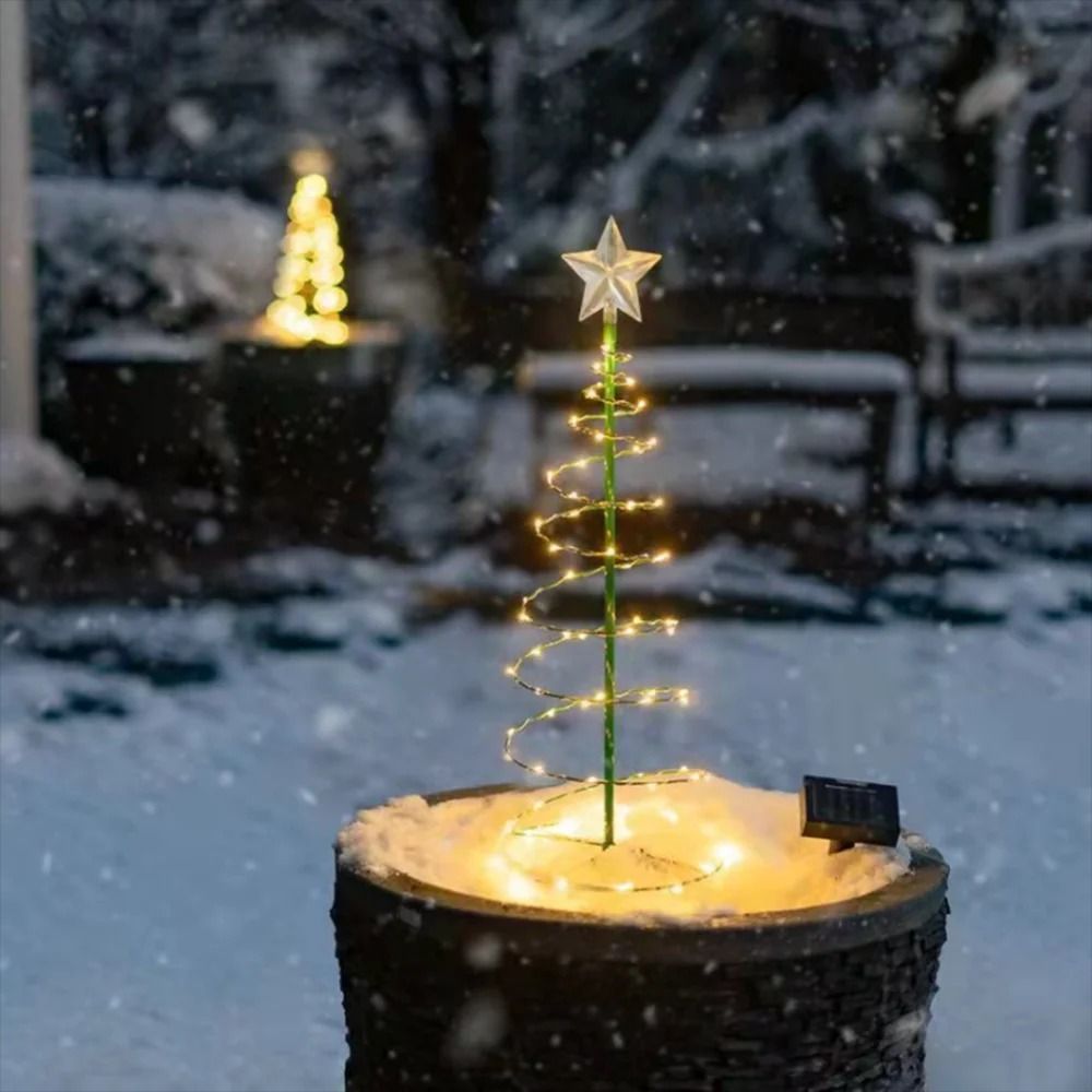Solar Garden Christmas Tree Lights 3
