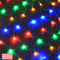 Solar Curtain Fairy Net Lights 3x2m Outdoor String Mesh For Garden And Party 8