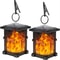 Mini Solar Lantern Flickering Flame Outdoor Lights 0