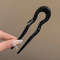 U Shaped Tortoiseshell Hair Fork Acrylic Hairpin For Women 9