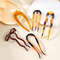 U Shaped Tortoiseshell Hair Fork Acrylic Hairpin For Women 15
