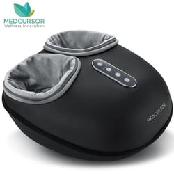 medcursor shiatsu foot massager machine with heat for relaxation and pain relief