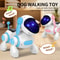 Smart Interactive Robotic Dog Toy With Lights Sound And Crawling Action 0
