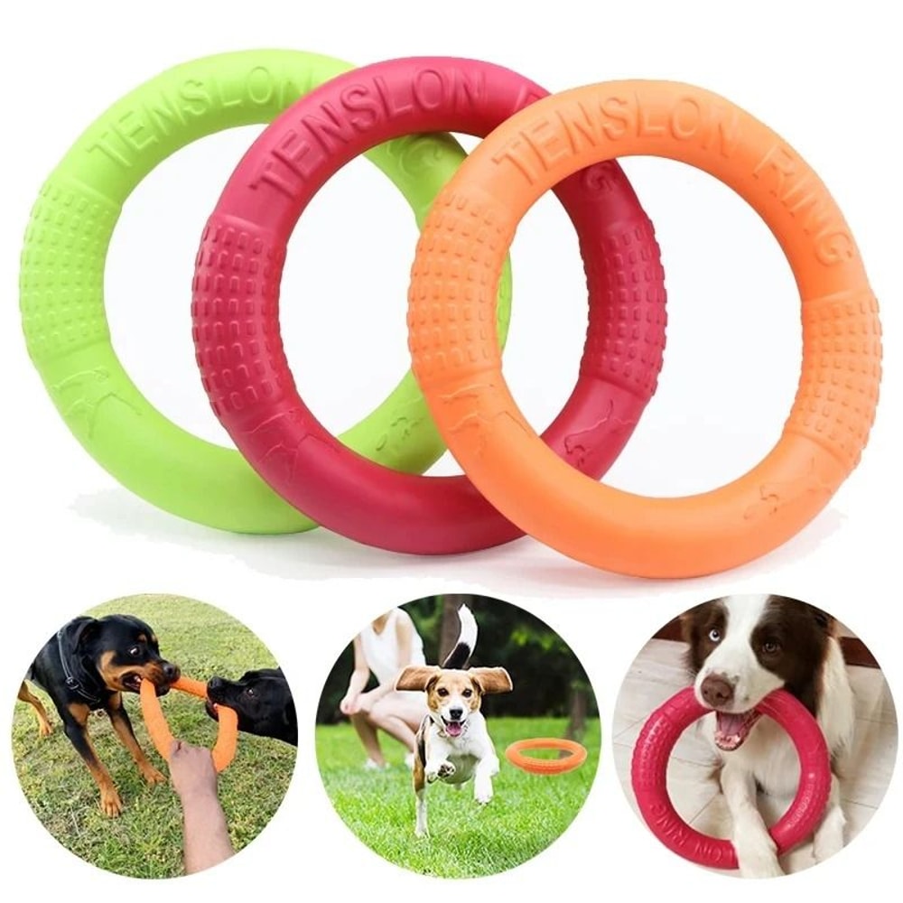 Floating Water Dog Toy Training Ring For Interactive Play And Chewing 0