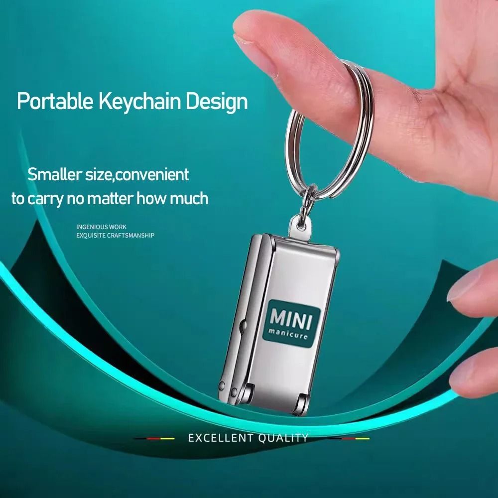 Stainless Steel Foldable Mini Nail Clipper With Nail File 5