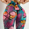 High Waist Butterfly Print Leggings With Bow Bandage Design For Yoga And Fitness 1