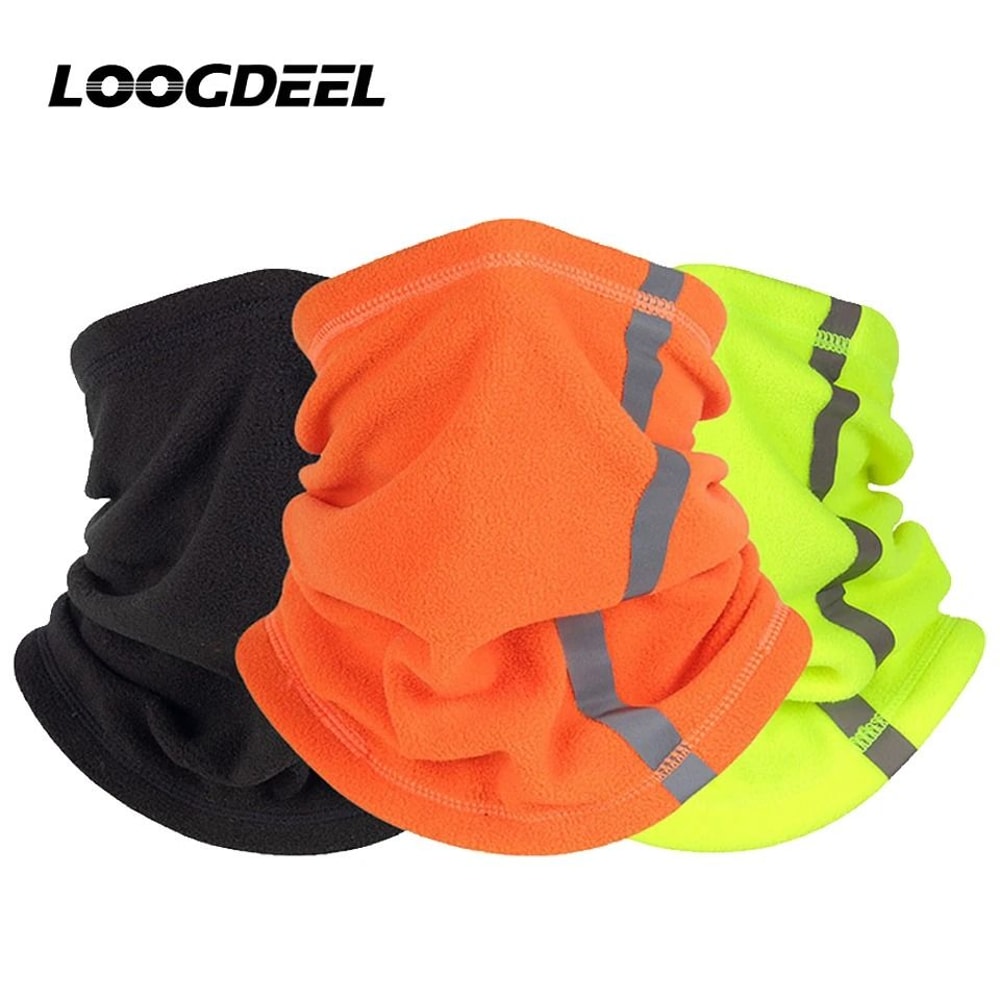 Winter Fleece Motorcycle Half Face Mask With Windproof Neck Cover 0