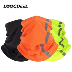 winter fleece motorcycle half face mask with windproof neck cover